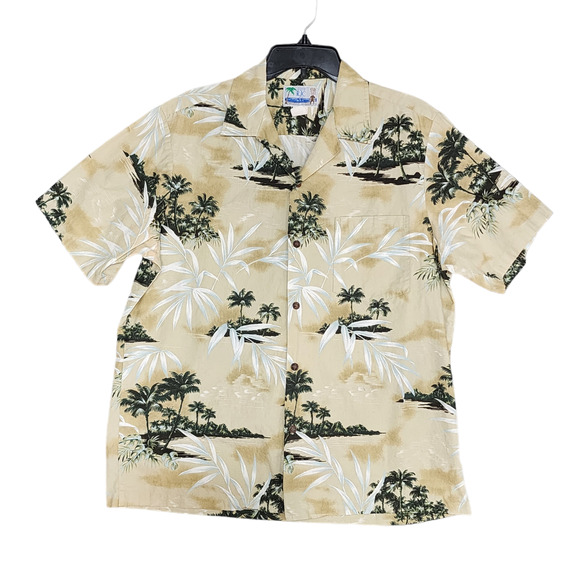 RJC Hawaiian Shirt Button Down Short Sleeves Size Large - Picture 1 of 5
